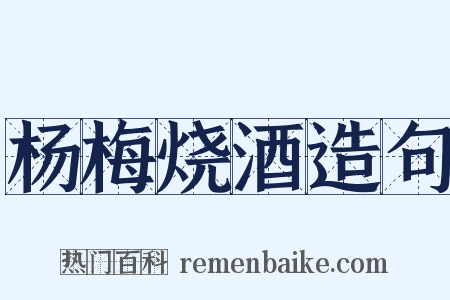 杨梅烧酒造句是什么意思的图片